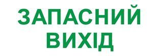 Піктограма "ЗАПАСНИЙ ВИХІД" для аварійних світильників e.emergency.exit.280.100 E.NEXT (l0660089) l0660089 фото