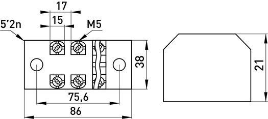 Клемна колодка захищена e.tc.protect.45.4, 45А, 4 полюса E.NEXT (p056016) p056016 фото