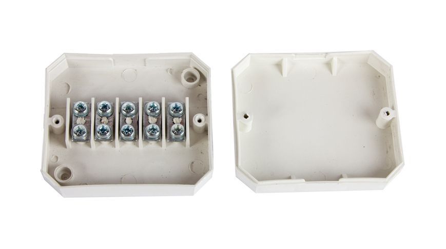 Коробка розподільча e.db.stand.r4.85x85x35K з клемником, 85х85х35 мм, IP 44, Р 4, зовнішня (s027037) s027037 фото