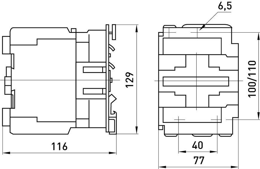 Контактор e.pro.ukc.3.40.230.1NO+1NC 40А, 230В, 1NO+1NC (p009111) p009111 фото