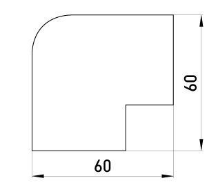 Зовнішній кут e.trunking.blend.out.stand.60.40 для короба 60х40мм E.NEXT (s2033008) s2033008 фото