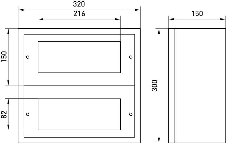 Корпус металевий e.mbox.industrial.n.24z IP41, навісний, на 24 модулі E.NEXT (CPR800) CPR800 фото