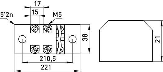 Клемна колодка захищена e.tc.protect.45.12, 45А, 12 полюсів E.NEXT (p056018) p056018 фото