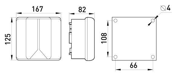 Коробка розподільча e.industrial.db.910, 167х125х83 без клемної колодки (i0350008) i0350008 фото