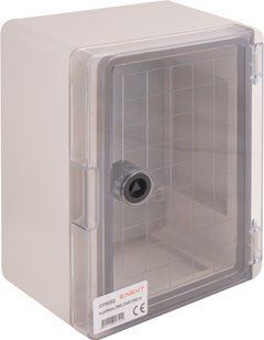 Корпус удароміцний з АБС-пластика e.plbox.180.240.130.tr, 180х240х130мм, IP65 з прозорими дверцятами E.NEXT (CP5032) CP5032 фото