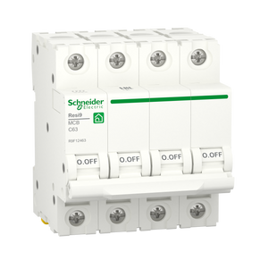 Автоматичний вимикач Schneider Electric RESI9 6kA 4P 63A C R9F12463 R9F12463 фото