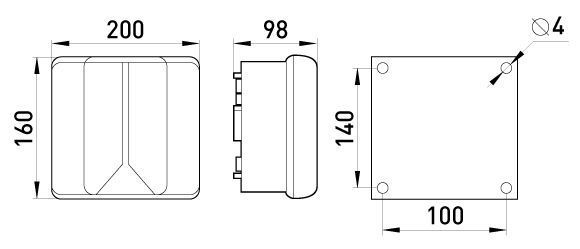 Коробка розподільча e.industrial.db.925.k, 200х160х98 з клемною колодкою (i0350009) i0350009 фото