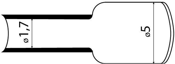 Термоусаджувальна трубка з клейовим шаром d 4,8мм біла шт.(1м) АСКО-УКРЕМ (A0150040121) A0150040121 фото