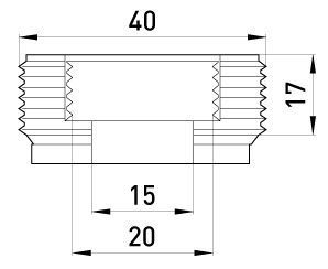 Перехідник металевий e.industrial.pipe.thread.bts.1-1/4".1/2", різьбовий, з 1-1/4" на 1/2" E.NEXT (i0410004) i0410004 фото