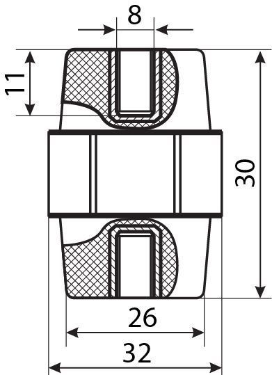 Ізолятор-тримач SM30 АСКО-УКРЕМ (A0150100002) A0150100002 фото