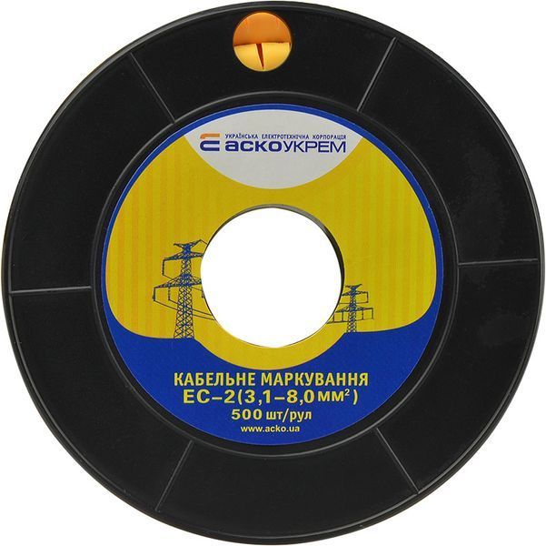 Маркування EC-2 3,1-8,0 кв.мм2 "6" АСКО-УКРЕМ (A0150080038) A0150080038 фото