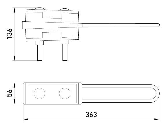 Анкерний ізольований затискач e.i.clamp.4.70.120.zr, посилений, 70-120 кв.мм E.NEXT (p0210010) p0210010 фото