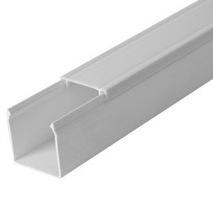 Короб пластиковий e.trunking.stand.40.40, 40х40мм, 2м E.NEXT (s033008) s033008 фото