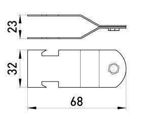 Затискач профілю монтажного e.industrial.strut.clamp.3/4" для труб 3/4" E.NEXT (i0500002) i0500002 фото