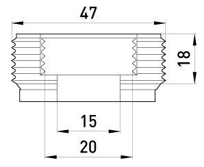 Перехідник металевий e.industrial.pipe.thread.bts.1-1/2".1/2", різьбовий, з 1-1/2" на 1/2" E.NEXT (i0410007) i0410007 фото