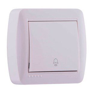 Кнопка дзвінка Lezard Demet, білий 711-0200-103 фото