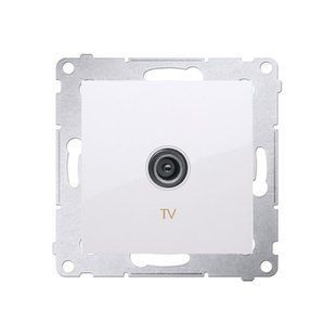 Розетка TV кінцева Simon 54, білий DAK1.01/11 фото