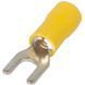 Ізольований наконечник вилковий e.terminal.stand.sv.5.4.yellow 4-6 кв.мм, жовтий, 100шт (s2036037) s2036037 фото 1