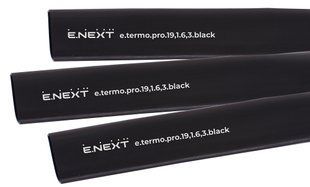 Термоусаджувальна трубка з клейовим шаром e.termo.pro.19,1.6,3.black, 19,1/6,3, 1м, чорна E.NEXT (p092048) p092048 фото