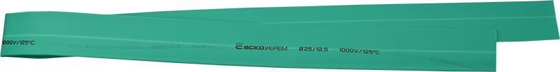 Термоусаджувальна трубка 25,0/12,5 шт.(1м) зелена АСКО-УКРЕМ (A0150040289) A0150040289 фото