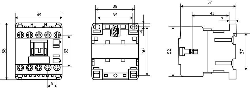 Пускач ПМ 0-09-01 B7 24В (LC1-K0901) АСКО-УКРЕМ (A0040010130) A0040010130 фото