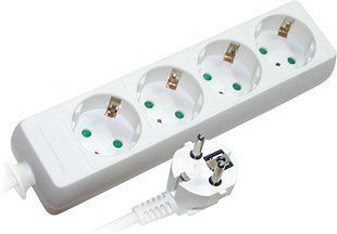 Подовжувач e.es.4.5.z.b 4 гнізда, 5м, з з/к, baby protect E.NEXT (s042011) s042011 фото