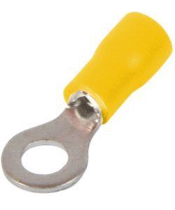 Ізольований наконечник e.terminal.stand.rv1.1,25.6.yellow 0.5-1.5 кв.мм, жовтий, 100шт (s1036009) s1036009 фото