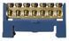 BC-507 6х9 7 отв. Нульова шина з ізолятором на Din-рейку АСКО-УКРЕМ (A0150120032) A0150120032 фото 1