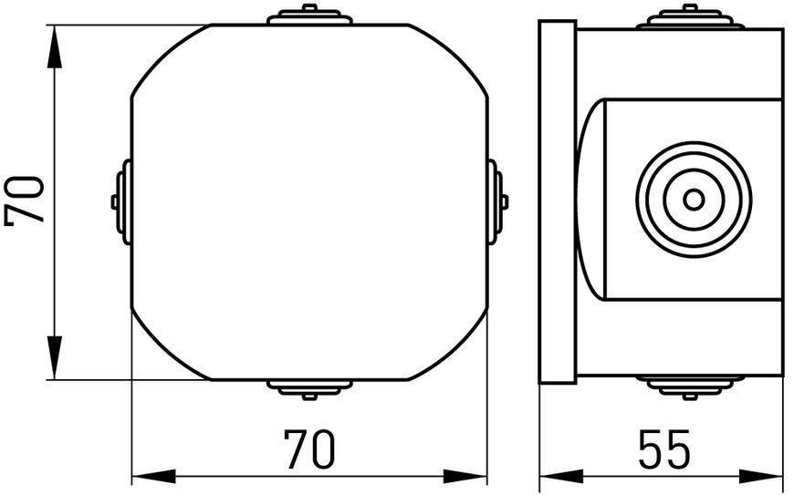 Розподільча коробка e.db.pro.d80.50 (p016001) p016001 фото