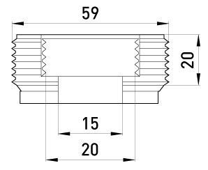 Перехідник металевий e.industrial.pipe.thread.bts.2".1/2", різьбовий, з 2" на 1/2" E.NEXT (i0410011) i0410011 фото