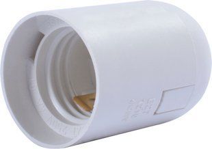 Патрон пластиковий e.lamp socket.E27.pl.white, Е27, білий E.NEXT (s9100017) s9100017 фото