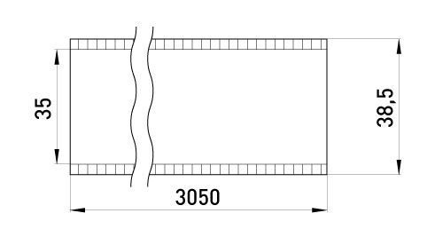 Труба металева e.industrial.pipe.1-1/4" без різьби, 3.05м E.NEXT (i0380004) i0380004 фото