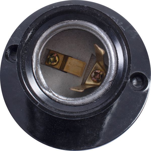 Патрон бакелітовий e.lamp socket wall skew side.E27.bk.black, настінний, Е27, зміщений, чорний E.NEXT (s9100018) s9100018 фото