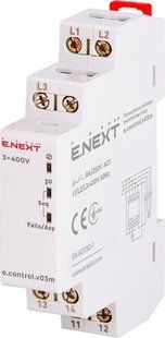 Реле контролю напруги трифазне нерегульоване e.control.v03m E.NEXT (p0690020) p0690020 фото