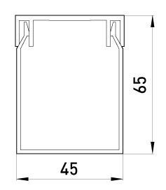 Короб пластиковий перфорований e.trunking.perf.stand.45.65, 45х65мм, 2м E.NEXT (s13033001) s13033001 фото