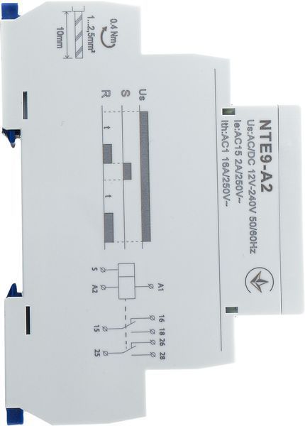 Реле затримки часу на увімкнення NTE9-A2 AC/DC 12-240V АСКО-УКРЕМ(A0010240002) A0010240002 фото