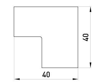 Внутрішній кут e.trunking.blend.in.stand.25.25 для короба 25х25мм E.NEXT (s4033015) s4033015 фото