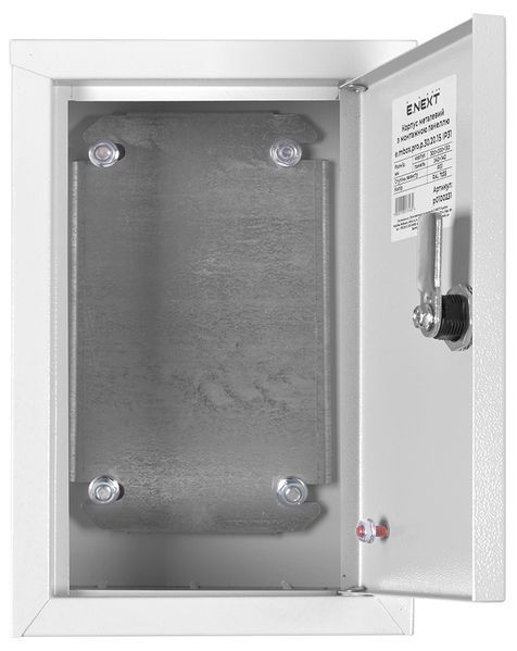 Корпус металевий e.mbox.pro.p.60.50.20 IP31 з монтажною панеллю (600х500х200) E.NEXT (p0100237) p0100237 фото