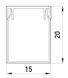 Короб пластиковий перфорований e.trunking.perf.stand.15.20, 15х20мм, 2м E.NEXT (s13033002) s13033002 фото 2