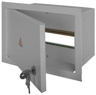Корпус e.mbox.stand.w.12.z металевий, під 12 мод., що вбудовується, з замком E.NEXT (s0100021) s0100021 фото