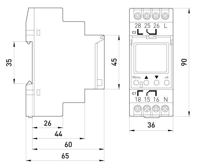 Реле часу астрономічне одноканальне e.control.t10m (i0310035) i0310035 фото