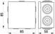 Розподільча коробка e.db.pro.85.85.50u (p016102) p016102 фото 2