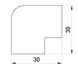 Плоский кут e.trunking.blend.angle.stand.15.10 для короба 15х10мм E.NEXT (s3033001) s3033001 фото 2