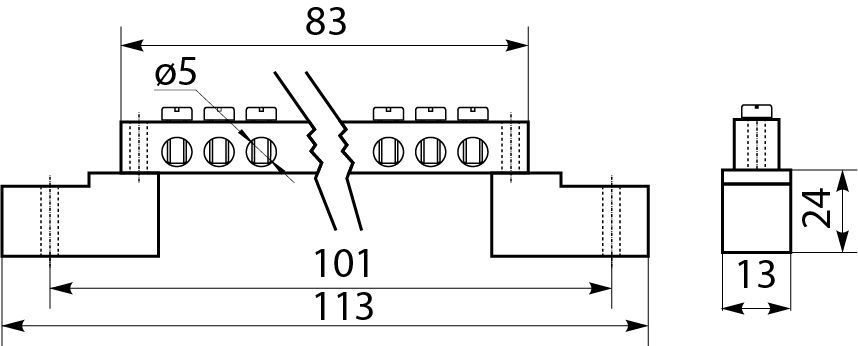 Нульова шина ВС - 1А 10 АСКО-УКРЕМ (A0150120039) A0150120039 фото