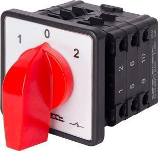 Пакетний перемикач LK63/3.323-ZP/45 щитовий, з передньою панеллю, 3p, 1-0-2, 63А E.NEXT (8831-200) 8831-200 фото