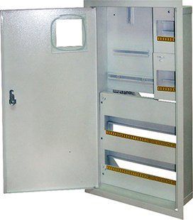 Корпус e.mbox.stand.w.f3.36.z металевий, під 3-ф. лічильник, 36 мод., що вбудовується, з замком E.NEXT (s0100030) s0100030 фото