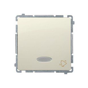 Кнопка "дзвінок" Simon Basic з підсвічуванням, бежева (BMD1L.01/12) BMD1L.01/12 фото