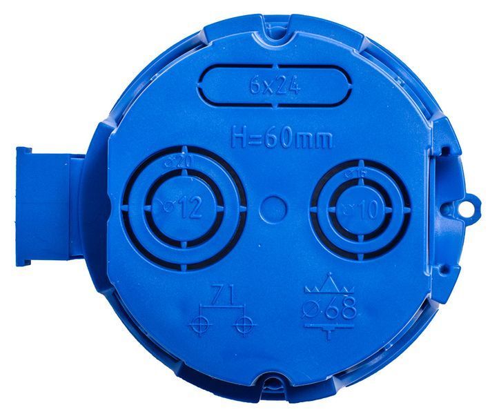 Коробка установочна e.db.pro.102.d65 цегла/бетон, глибока, блочна КМ02 (упаковка 50 шт.) (p018102) p018102 фото