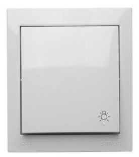Вимикач кнопка AQUACLICK IP44, білий Simon (ACS1/11) ACS1/11 фото