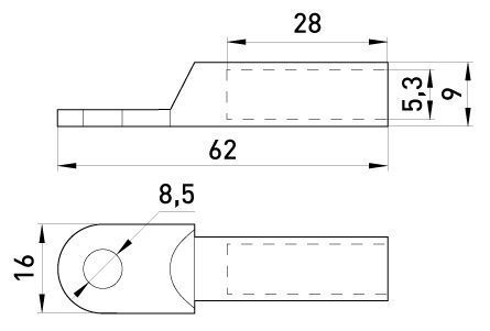 Мідний кабельний наконечник e.end.stand.dt.10 (s039001) s039001 фото